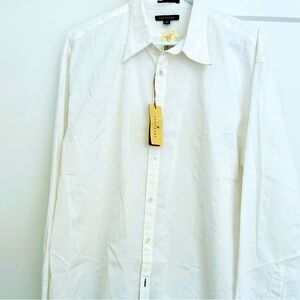 NWT white Saltaire button down, XL